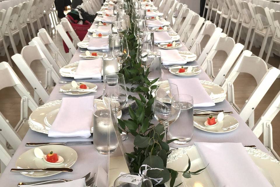 Long table scape