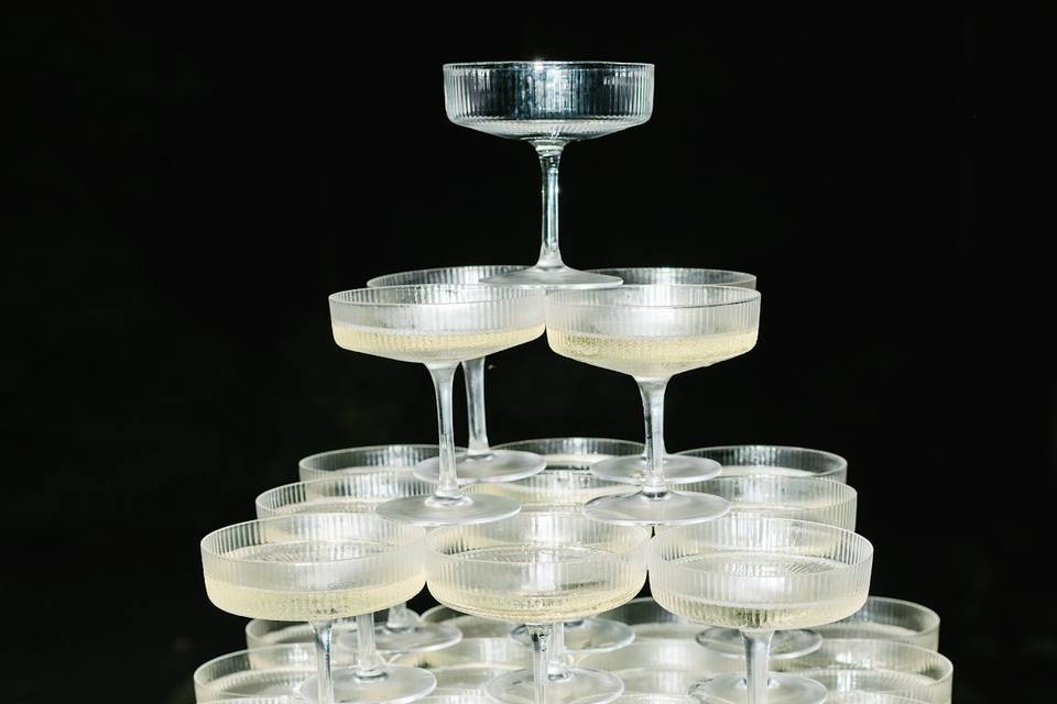 Champagne tower