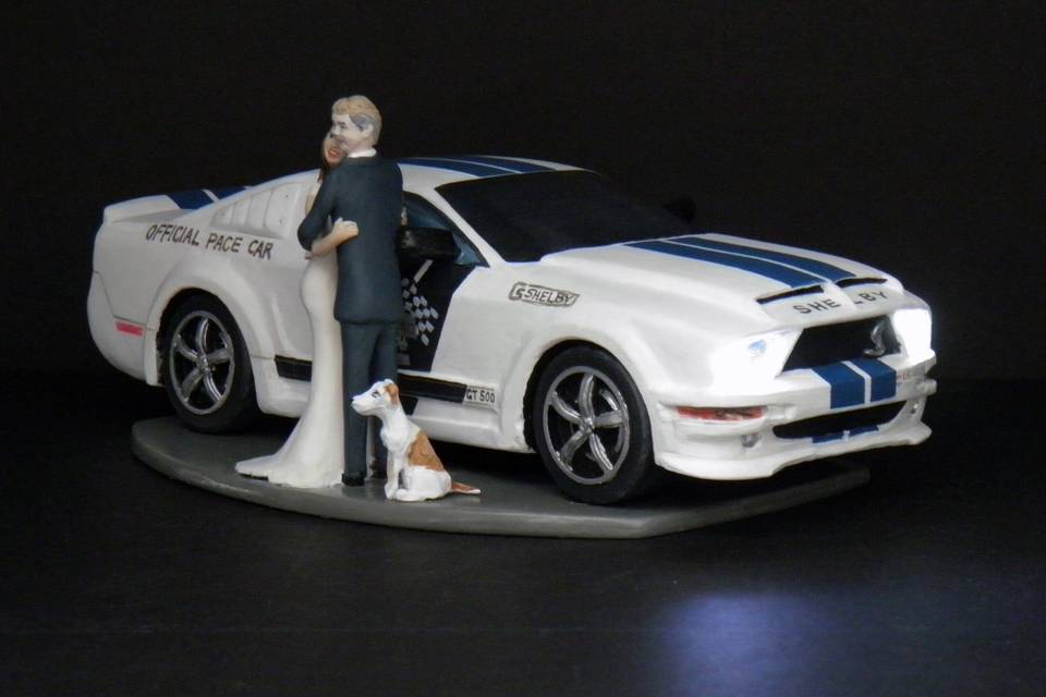 Custom Wedding Cake Topper Mustang Shelby Official Pace Car 2.jpg