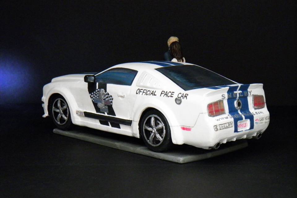 Custom Wedding Cake Topper Mustang Shelby Official Pace Car 3.jpg