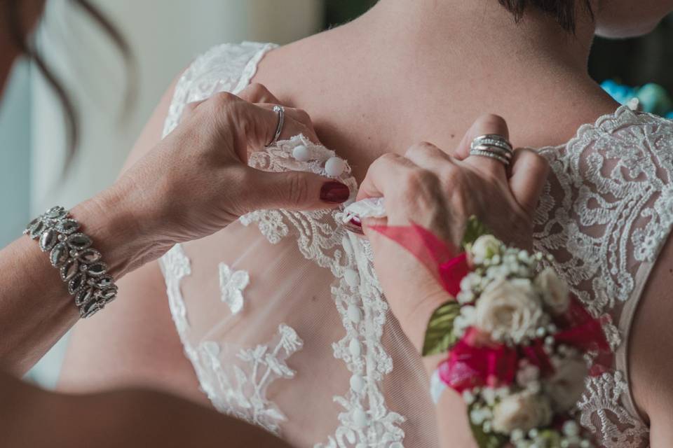 Wedding dress details