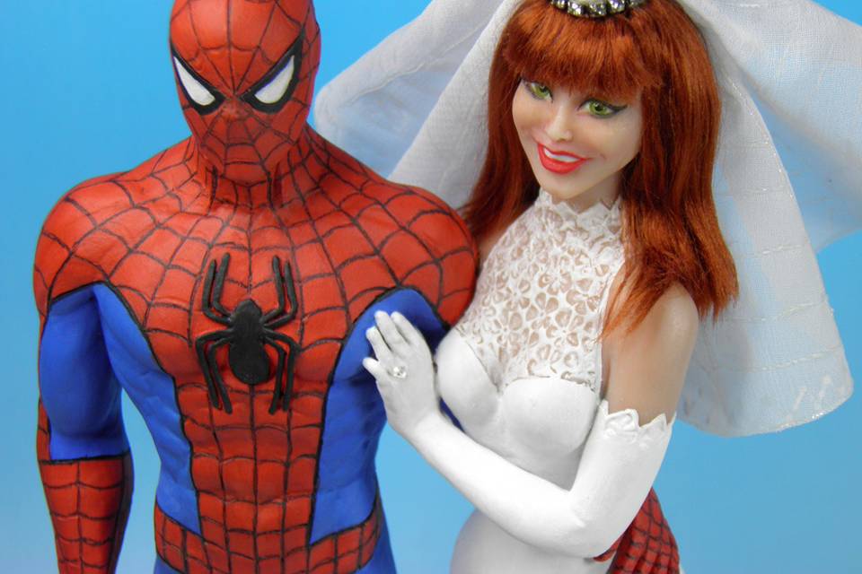 Spider-Man and MJ Cake Topper