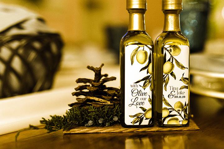 Olive Our Love Botanical Label