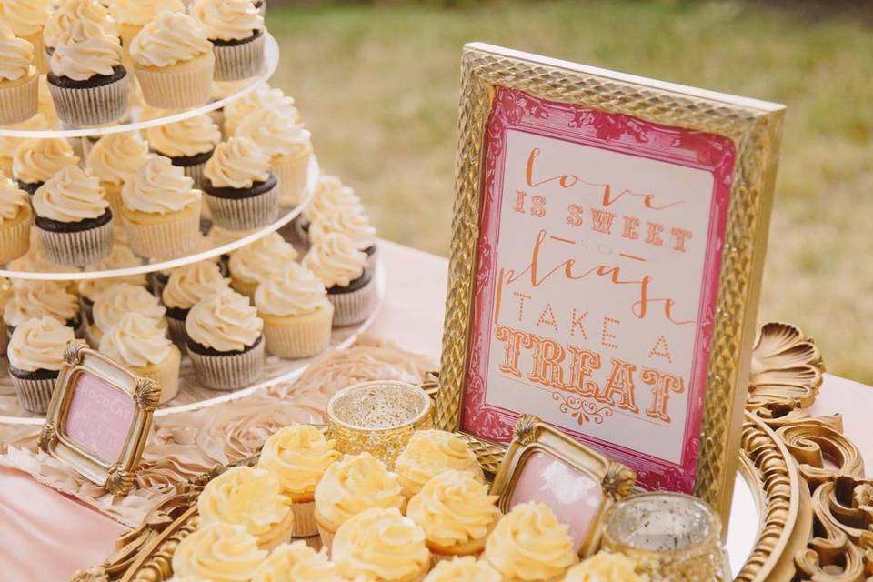 Dessert table sign