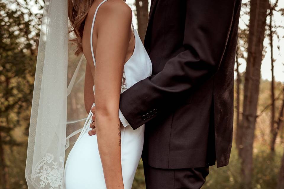 Backyard country wedding