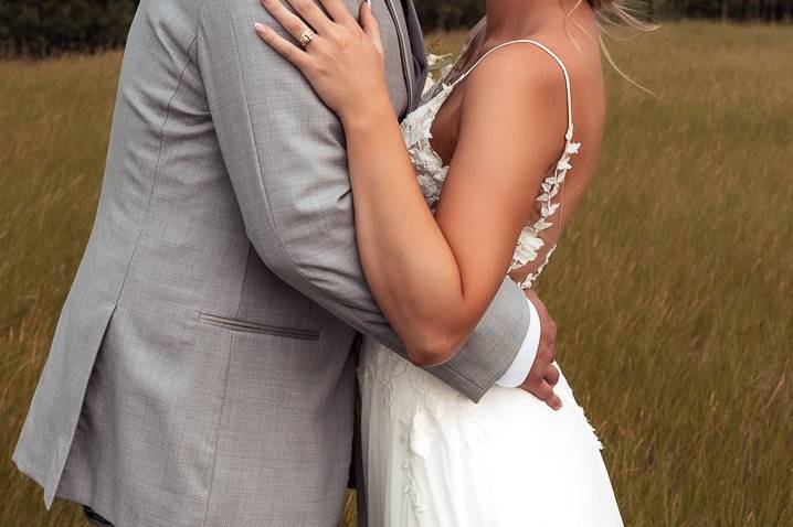 Backyard country wedding