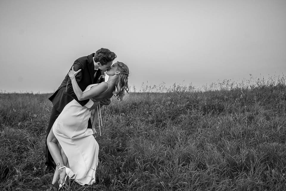 Backyard country wedding