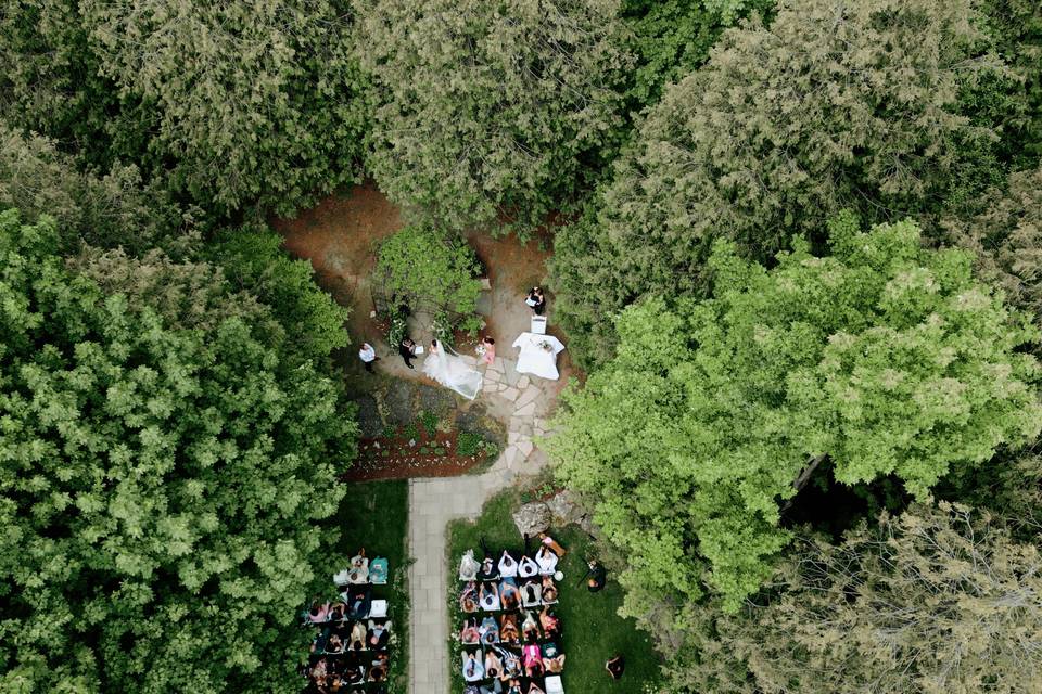 THE AISLE FROM ABOVE
