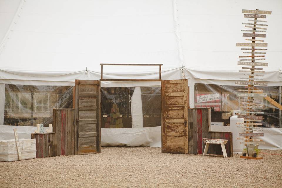 Rustic Tent Wedding