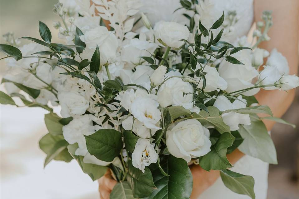 Greenery white bouquet