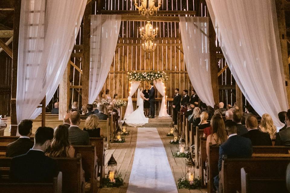 Barn Wedding Drapery