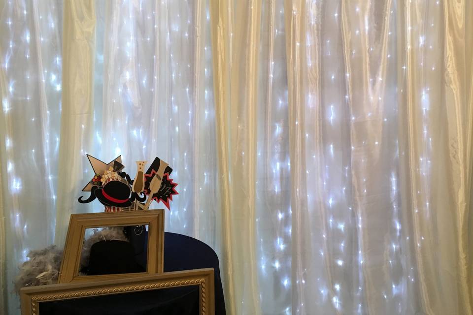 Backdrop and photo props