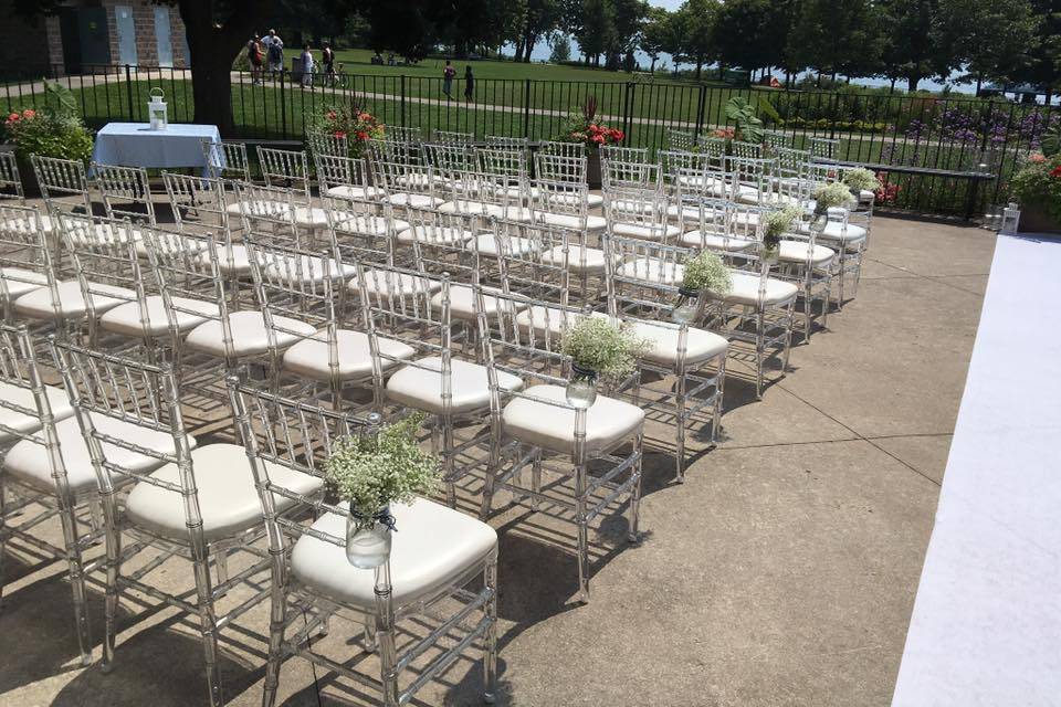 Ceremony set up