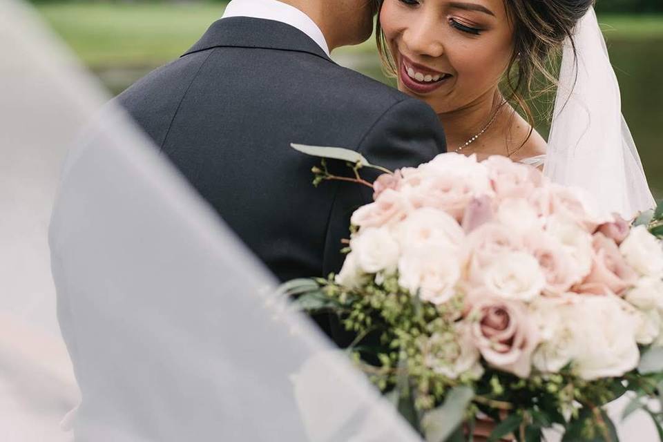 Summer wedding portrait