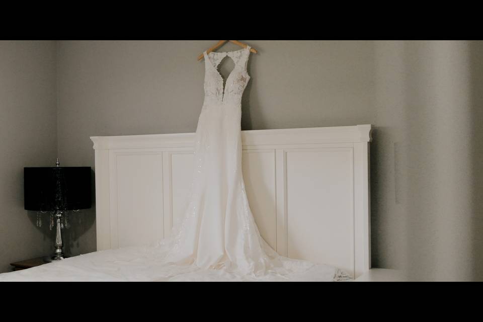 The wedding dress