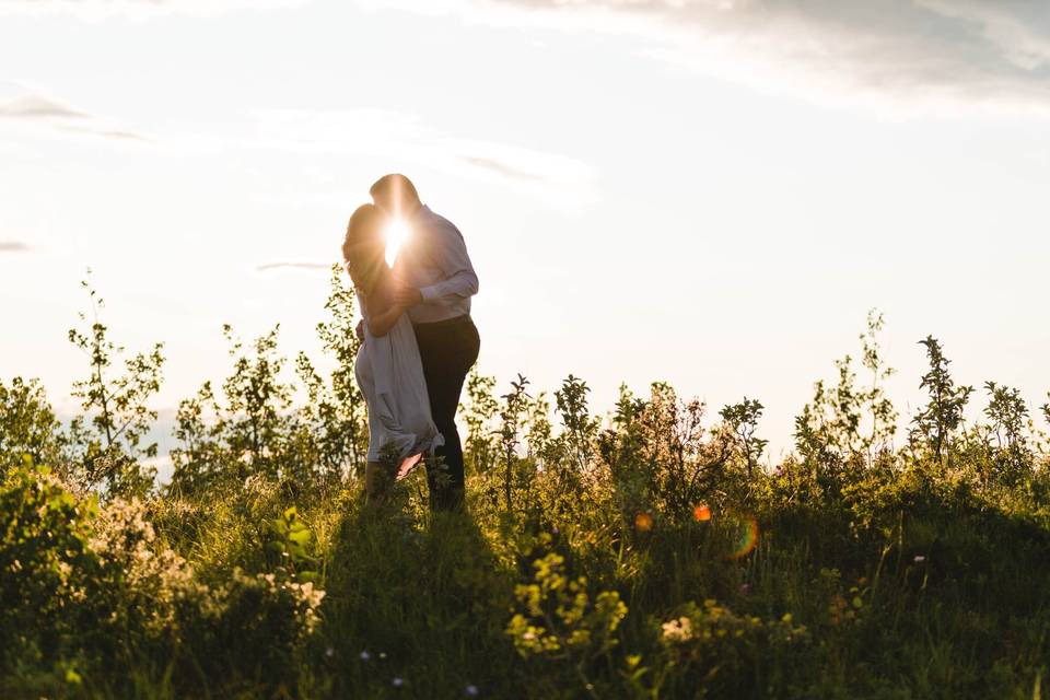 Engagement sunset