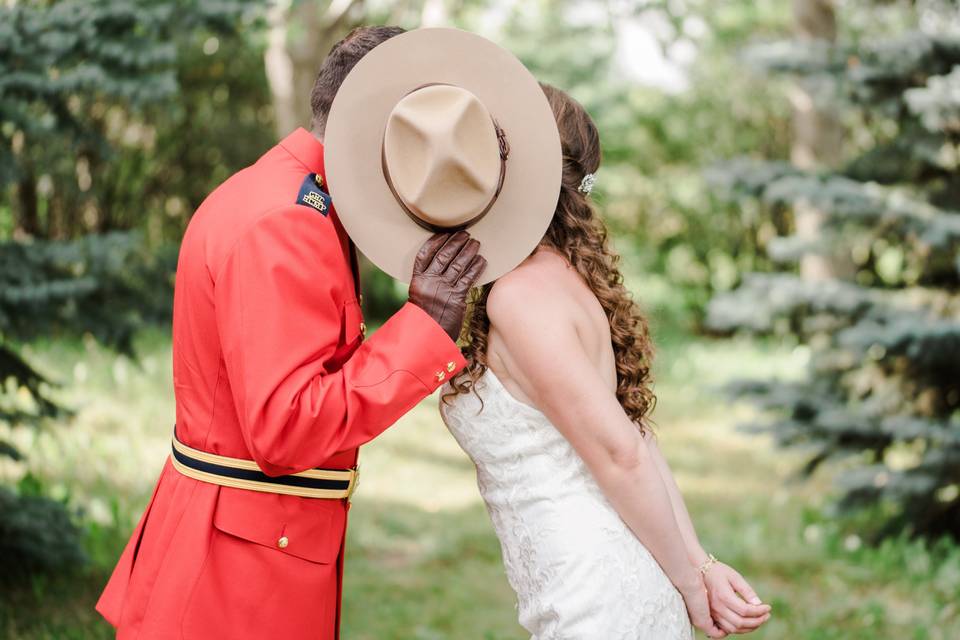 Red Deer Mountie Wedding