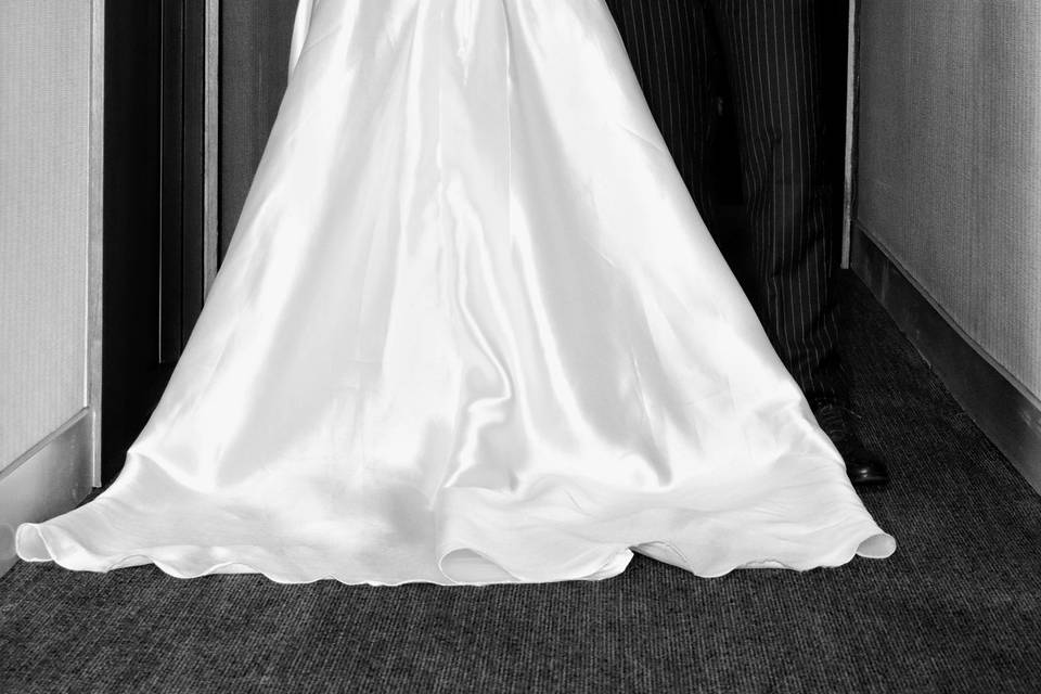 The bride and groom