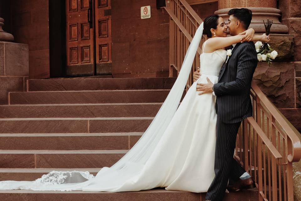 The beautiful couple