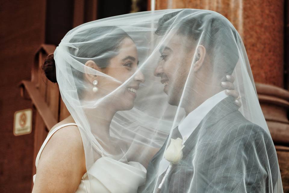 The beautiful couple