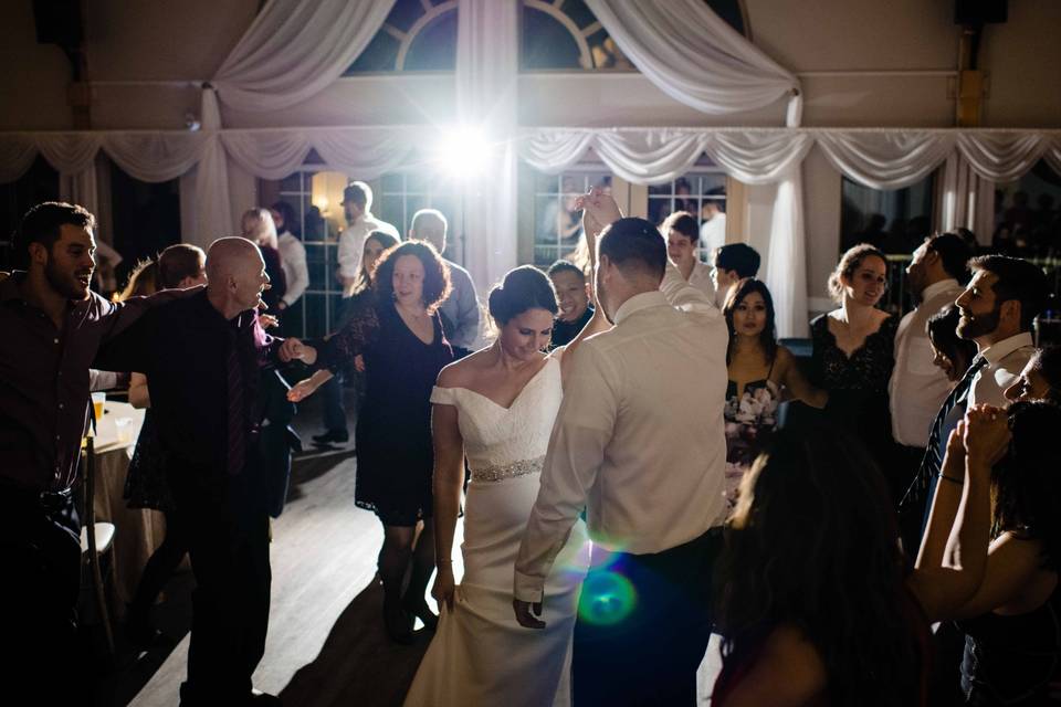 Couple's first dance as newlyweds