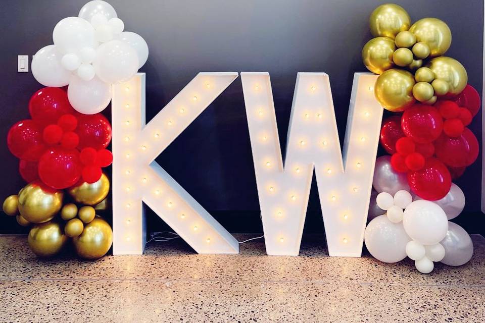 Custom marquee letters