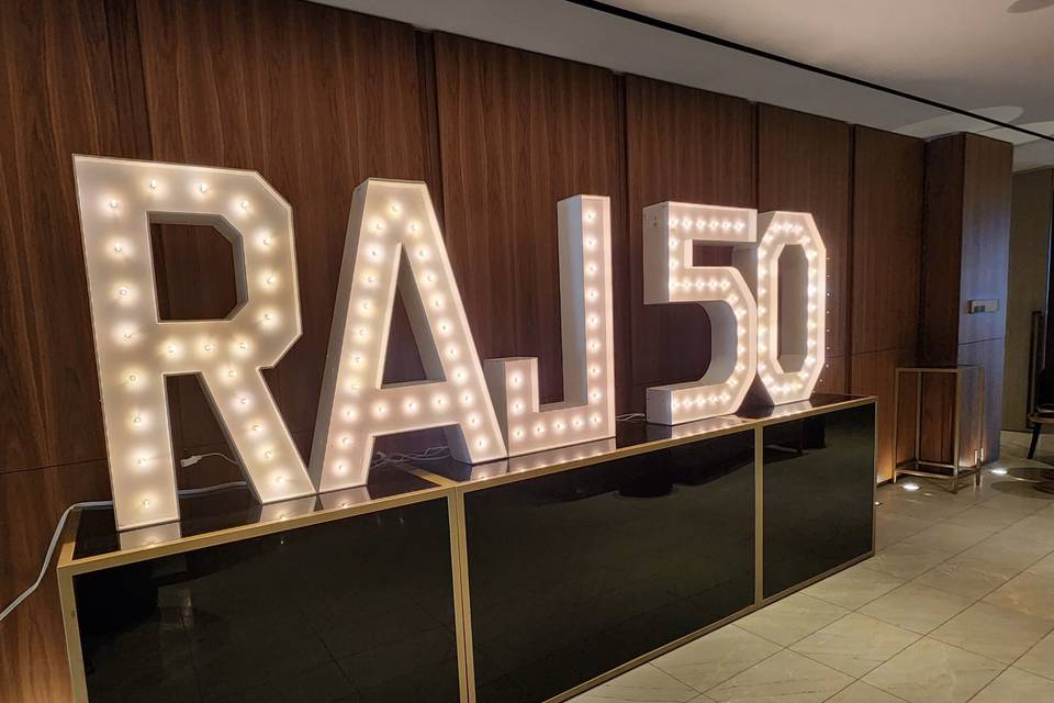 Marquee letters & numbers