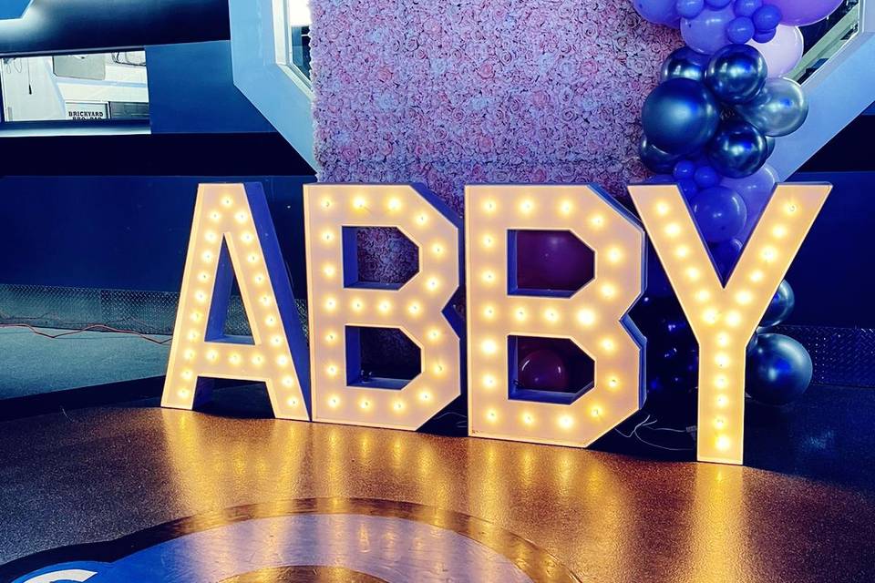 Custom marquee lights letters