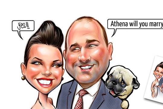 Wedding caricature-11