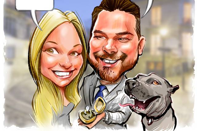 Wedding caricature-3