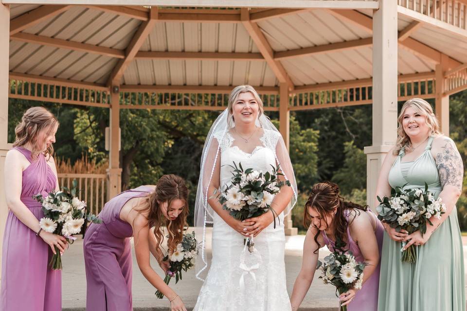 Bride and Her Ladies