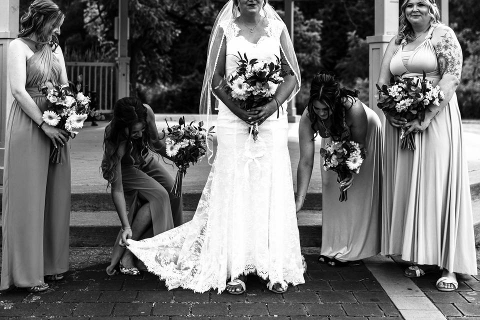 Bride and Her Ladies