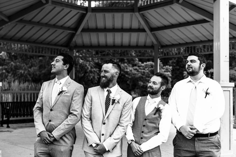 Groom and His Boys