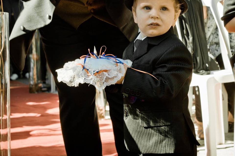 Shy ring bearer