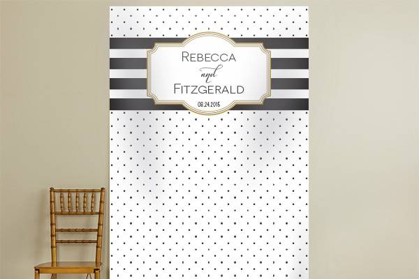 Personalized photo backdrop