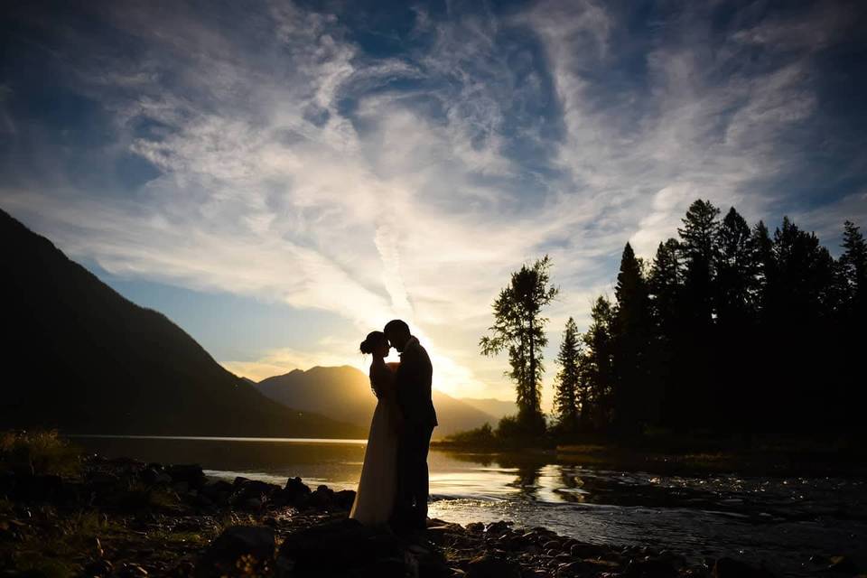 Sunset on the lake