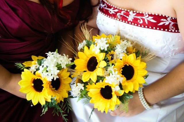 Beautiful sunflowers bouquet