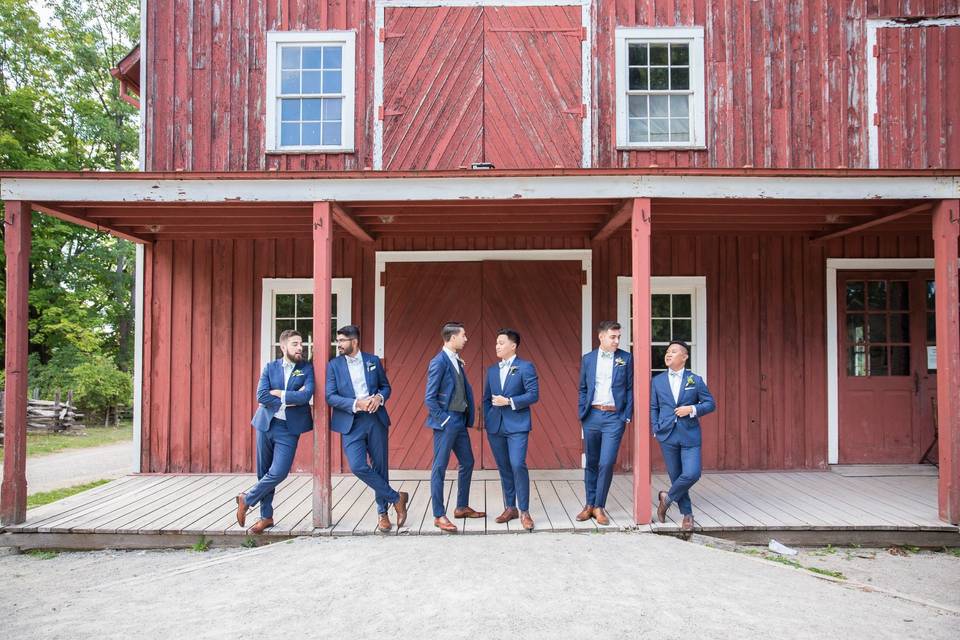 Groom and groomsmen