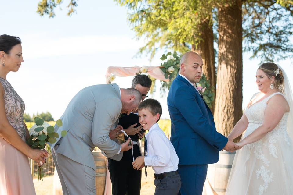 Ring Bearer had fun too!