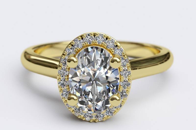 Gold Engagement Ring