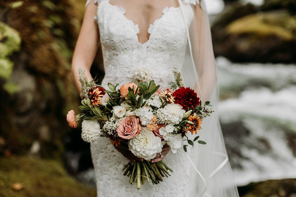 Fall bridal boquet