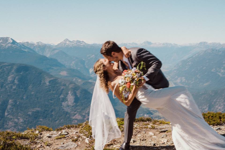 Mountain top elopement