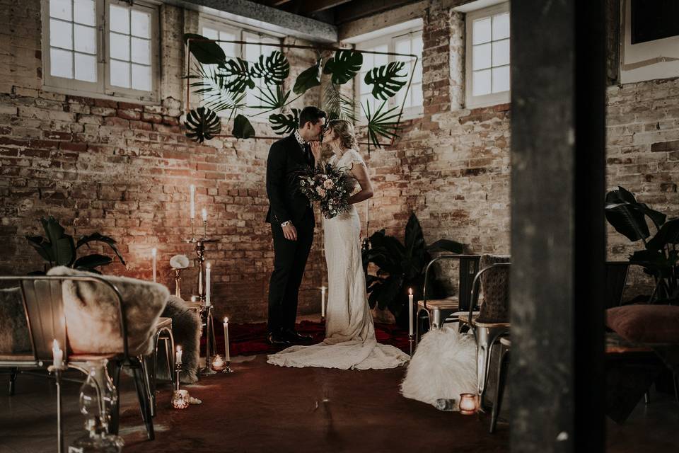 Ceremony in downstairs lounge