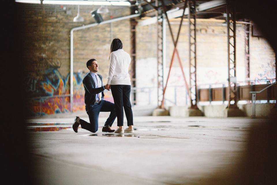 Toronto, Ontario bride and groom