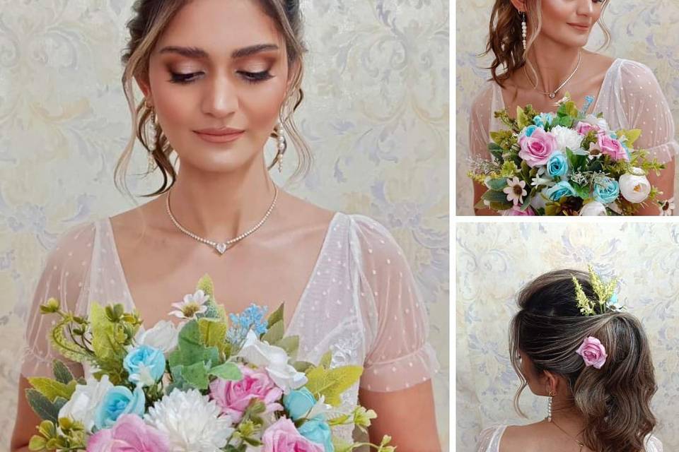 Romantic Bridal Hair & Makeup