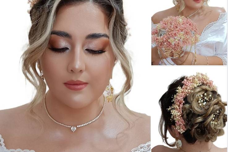 Romantic Bridal Hair & Makeup