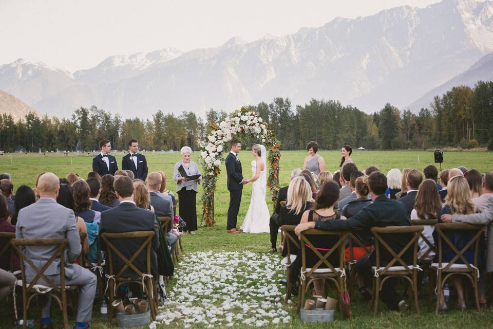 Wedding ceremony in Pemberton