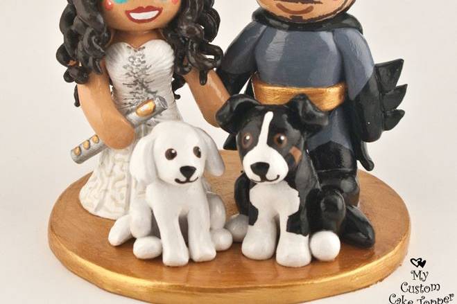 Bride and Groom Cake Topper