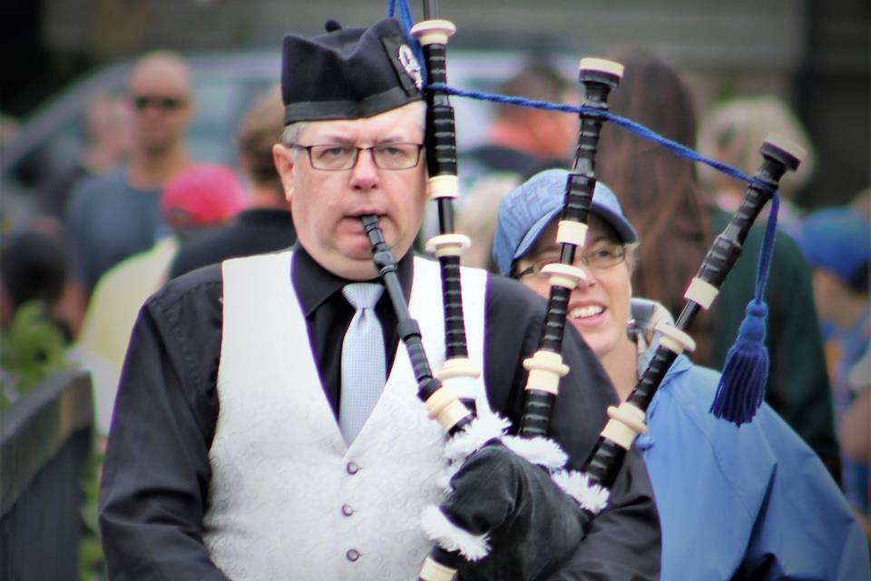 Piping at a corporate event