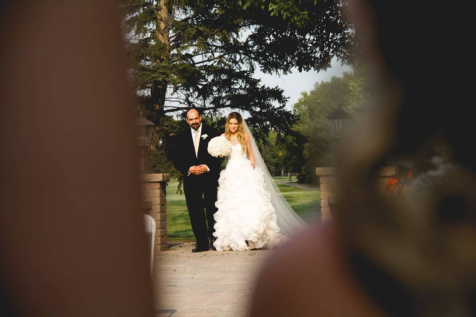 Regina, Saskatchewan father and bride